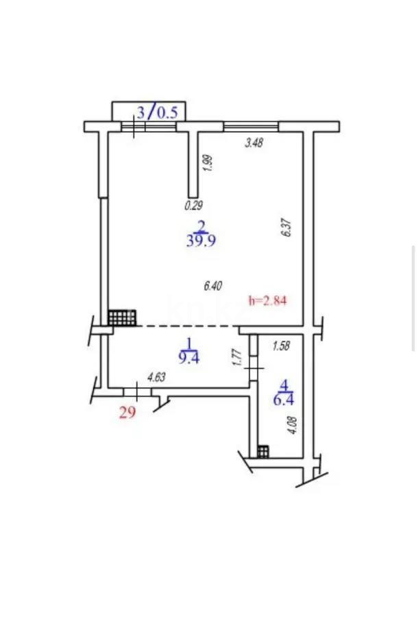 Продажа 2-комнатной квартиры, 57 м², мкр-н Нуркент, дом  6/2 - Продажа  двухкомнатных квартир в Алматы без посредников с фото фото 1 из 1