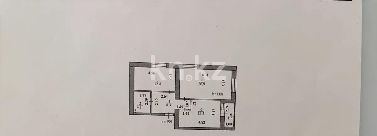 Продажа 2-комнатной квартиры, 60.7 м² в Астане - фото 3