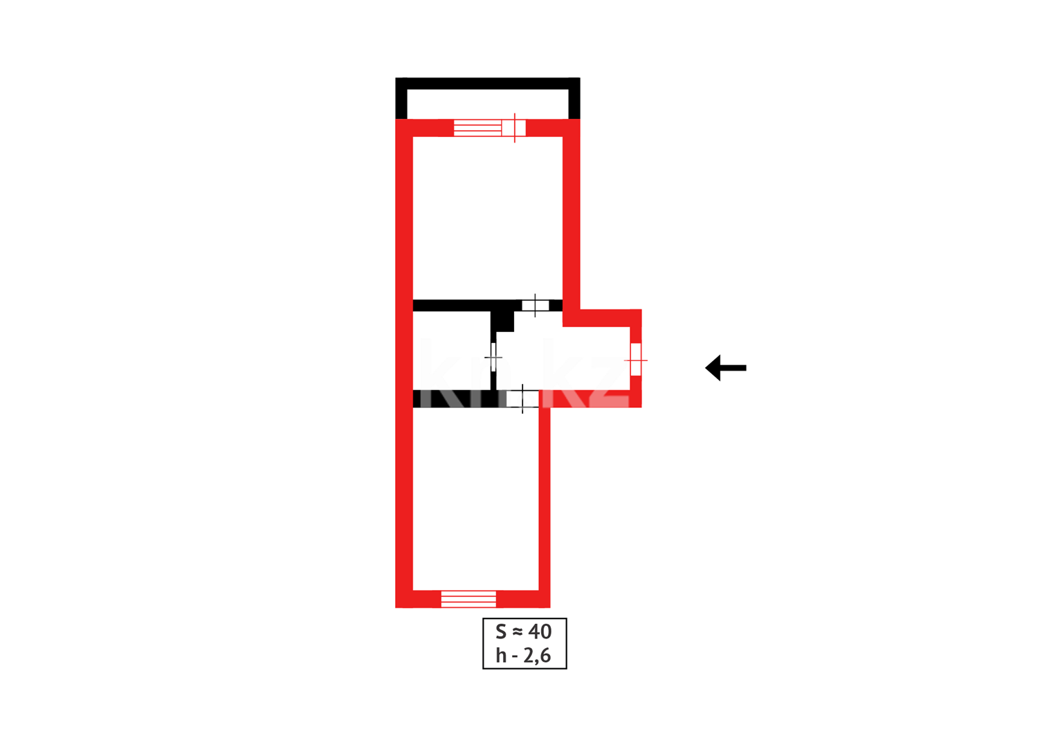 Продажа 2-комнатной квартиры, 40 м² - Продажа квартир в Астане - страница 5 фото 9 из 9