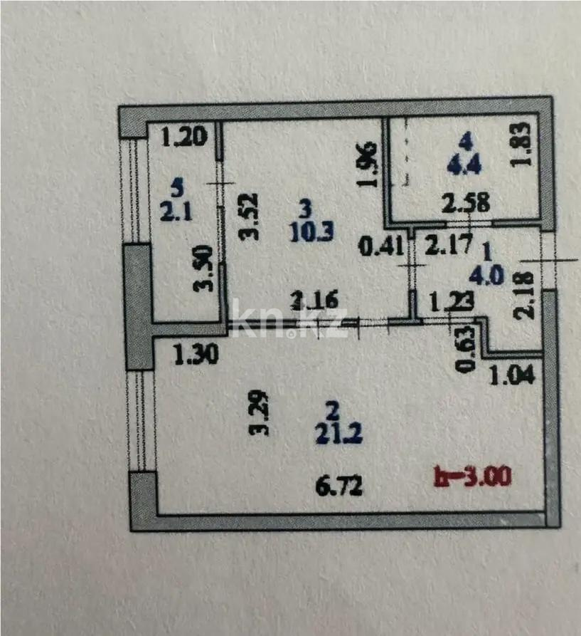 Продажа 1-комнатной квартиры, 42 м², ул. Бухар жырау, дом  12/3 в Астане - фото 3