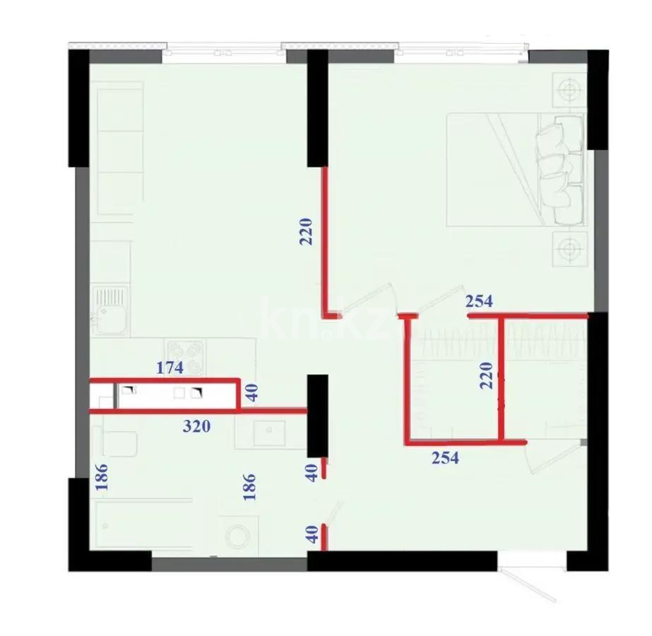 Продажа 1-комнатной квартиры, 50 м² - Продажа квартир от собственников в Алматы - страница 28 фото 3 из 3