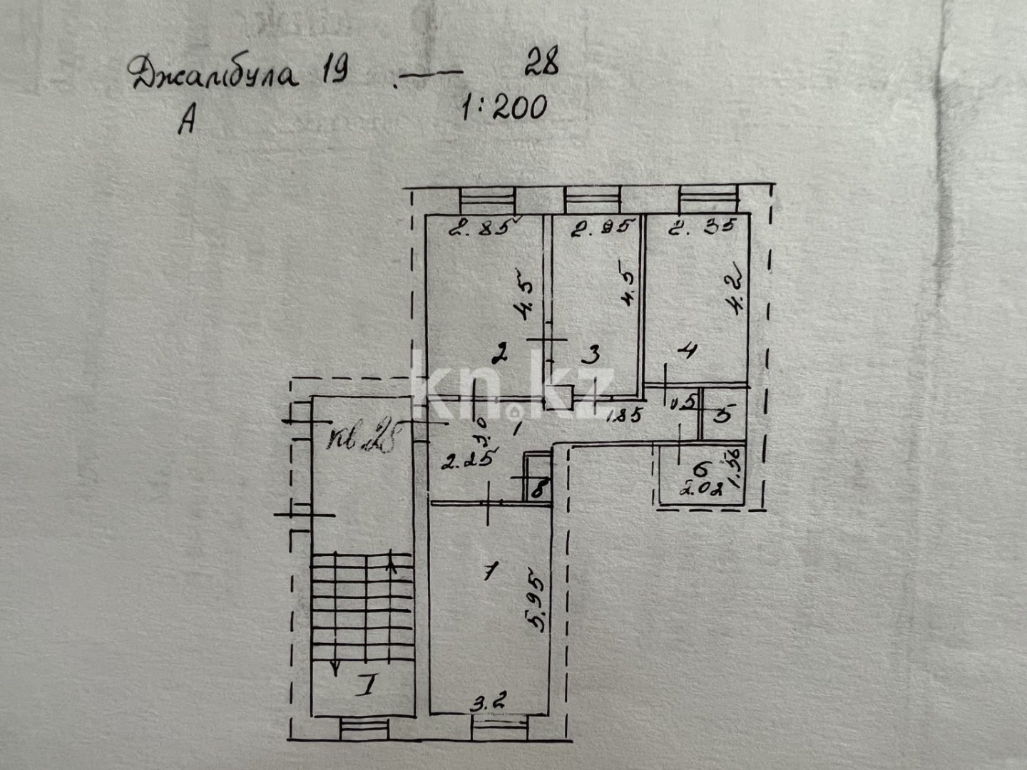 Продажа 3-комнатной квартиры, 69 м², ул. Жамбыла, дом  19 - Продажа  трехкомнатных квартир в Караганде с фото фото 9 из 9