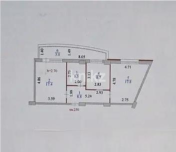 Продажа 2-комнатной квартиры, 61 м² - Продажа квартир в р-не Байконур Астаны фото 8 из 8