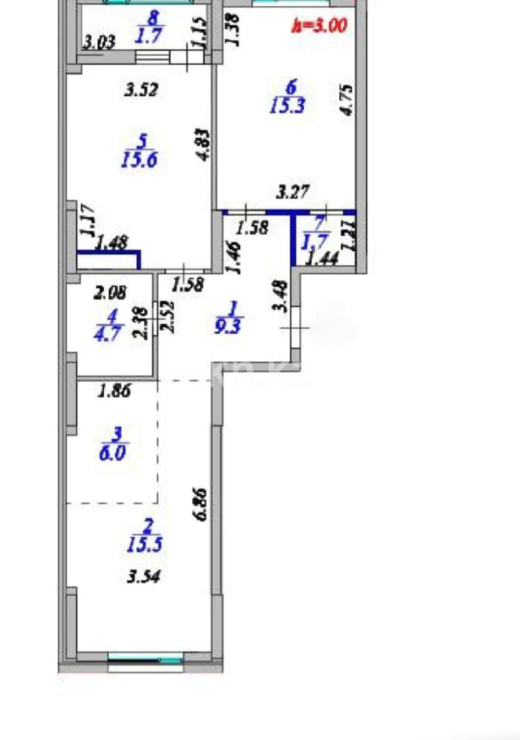 Продажа 3-комнатной квартиры, 70 м² - Аренда квартир посуточно в Атырау фото 9 из 16