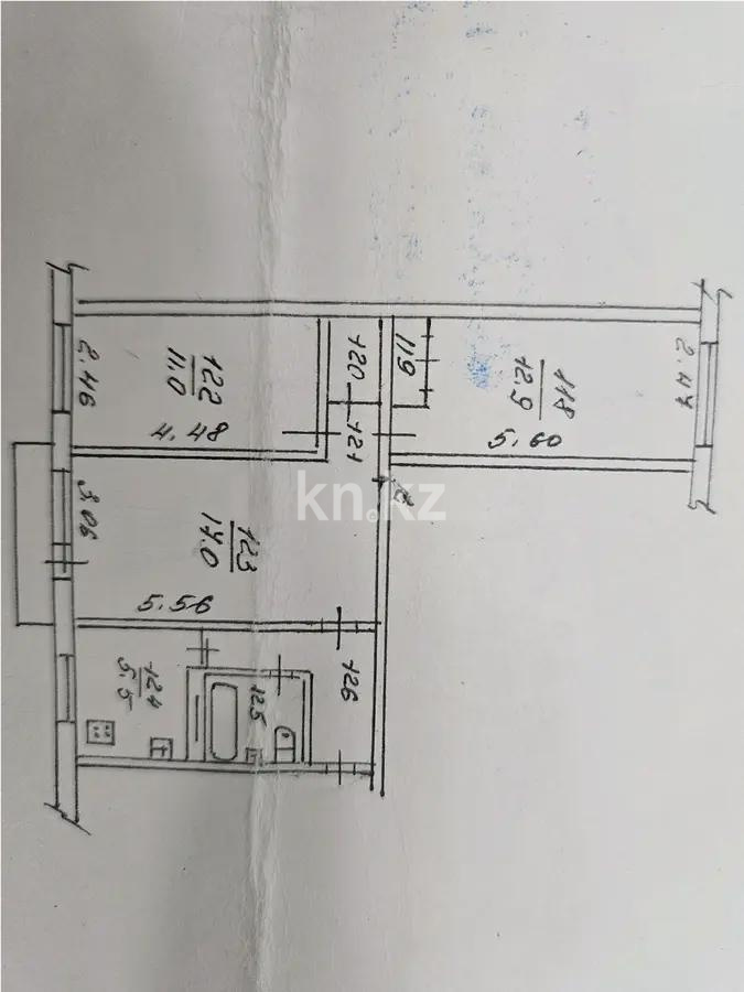Продажа 3-комнатной квартиры, 57.5 м², 10 мкр., дом  13 - Продажа квартир в Алматы фото 1 из 1