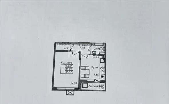 Продажа 1-комнатной квартиры, 36 м² в Астане
