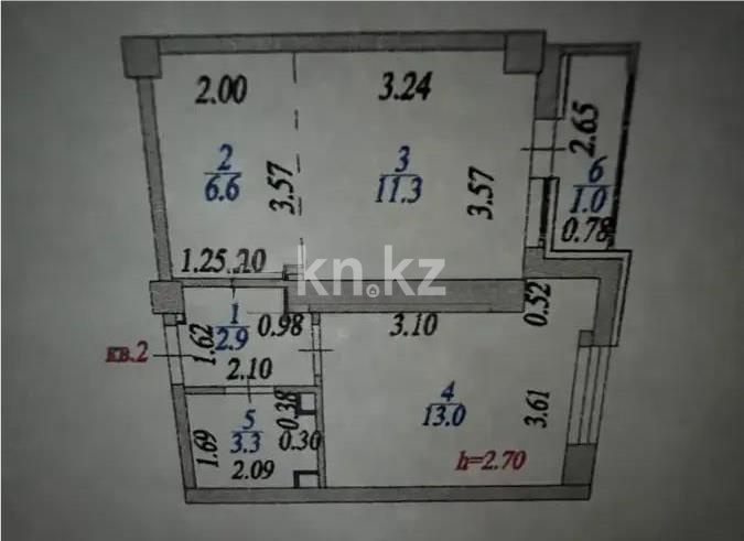 Продажа 1-комнатной квартиры, 41.8 м² в Астане - фото 6