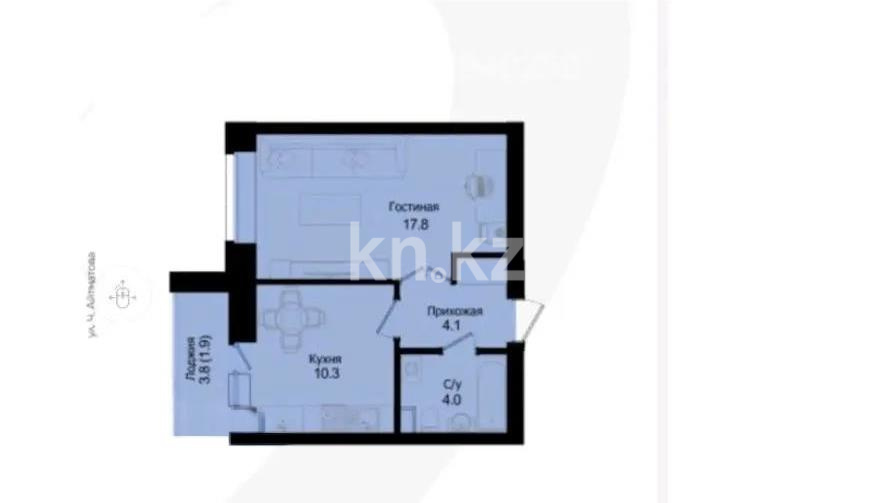 Продажа 1-комнатной квартиры, 38.1 м² - Продажа однокомнатных квартир от собственников в Казахстане - страница 2 фото 1 из 1