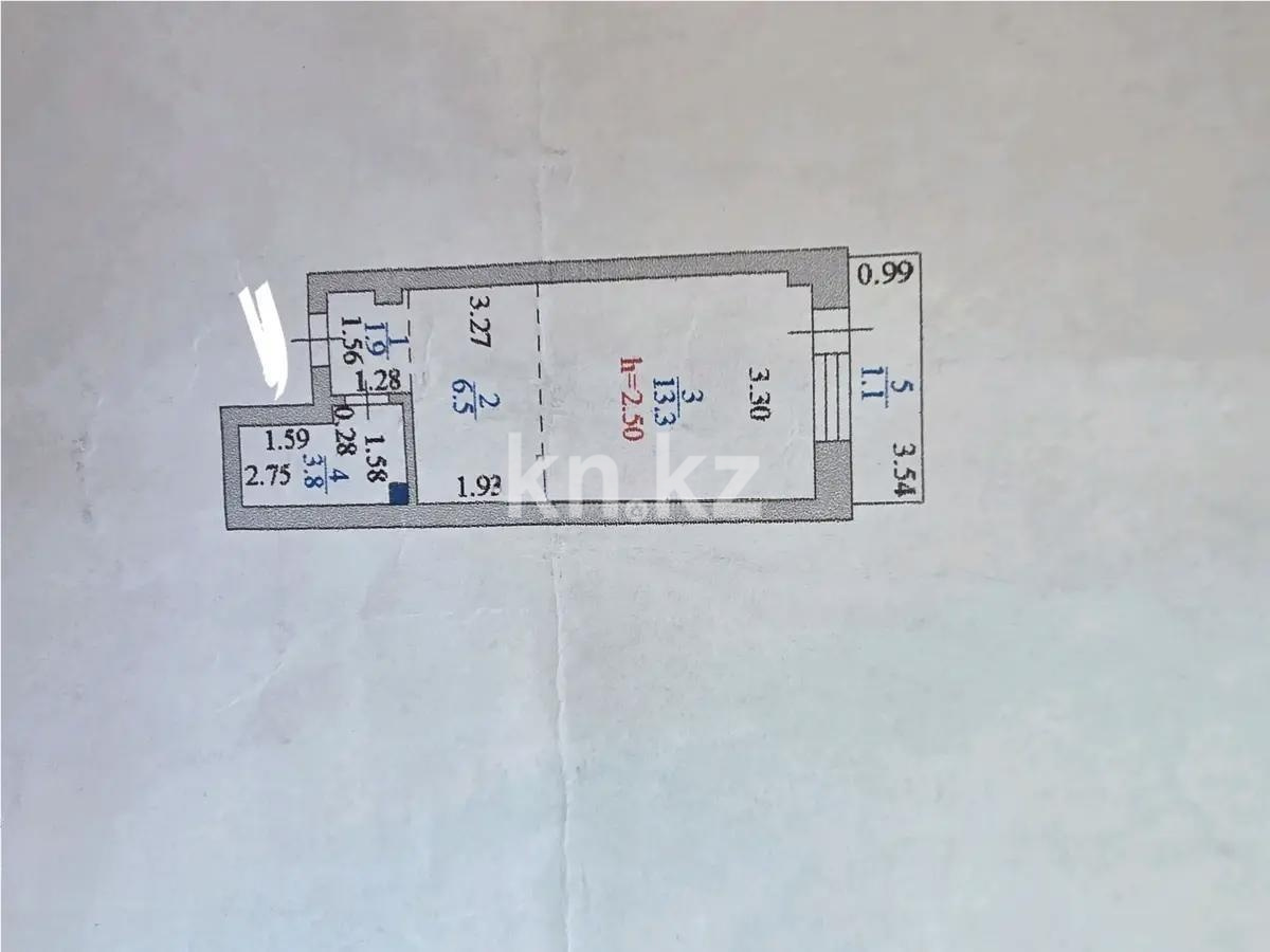 Продажа 1-комнатной квартиры, 26 м² - Продажа  однокомнатных квартир в новостройках Астаны фото 1 из 1