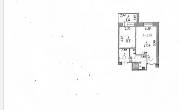 Продажа 1-комнатной квартиры, 38 м² - Продажа однокомнатных квартир от собственников в Астане фото 1 из 1