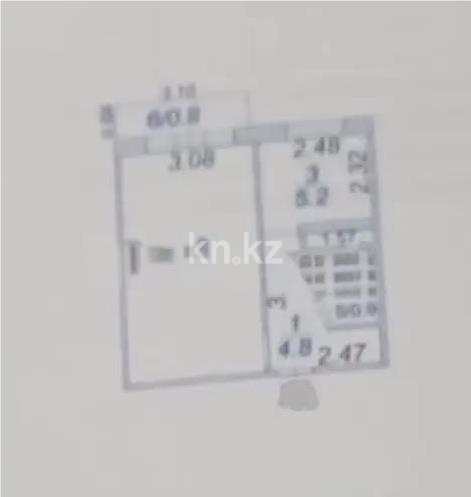 Продажа 1-комнатной квартиры, 33 м² - Продажа однокомнатных квартир в панельном доме в Казахстане фото 1 из 1