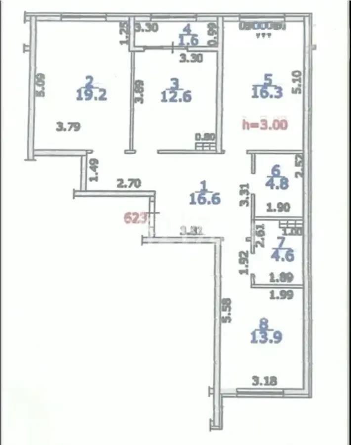 Продажа 3-комнатной квартиры, 92 м² - Продажа квартир в новостройках Алматы - страница 7 фото 1 из 1