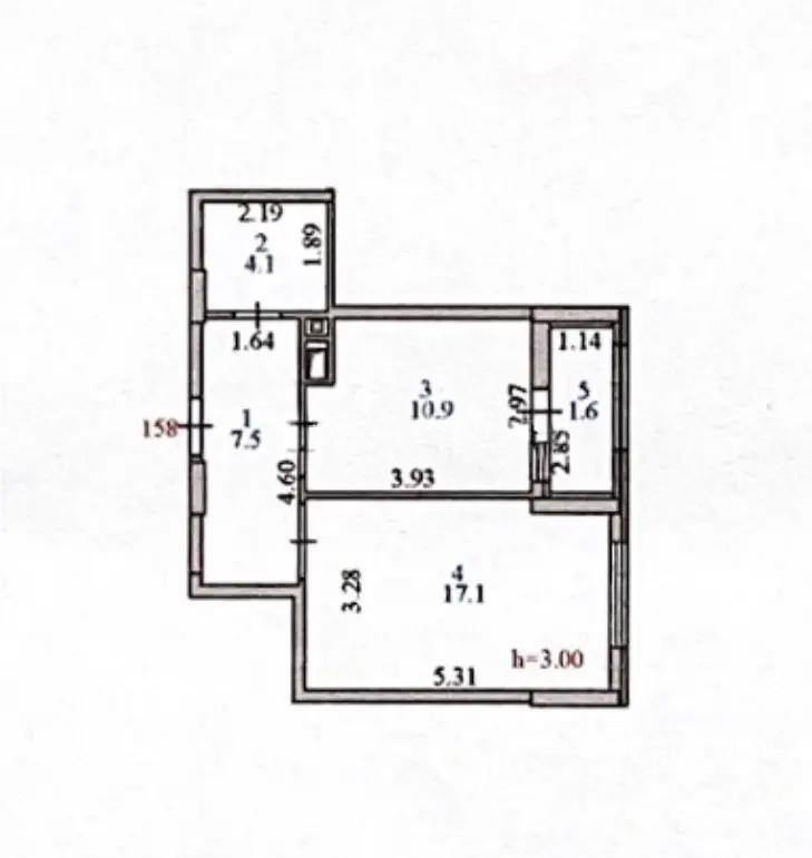 Продажа 1-комнатной квартиры, 41.2 м², ул. Асфендиярова, дом  7 - Продажа  однокомнатных квартир в новостройках Астаны без посредников фото 4 из 4