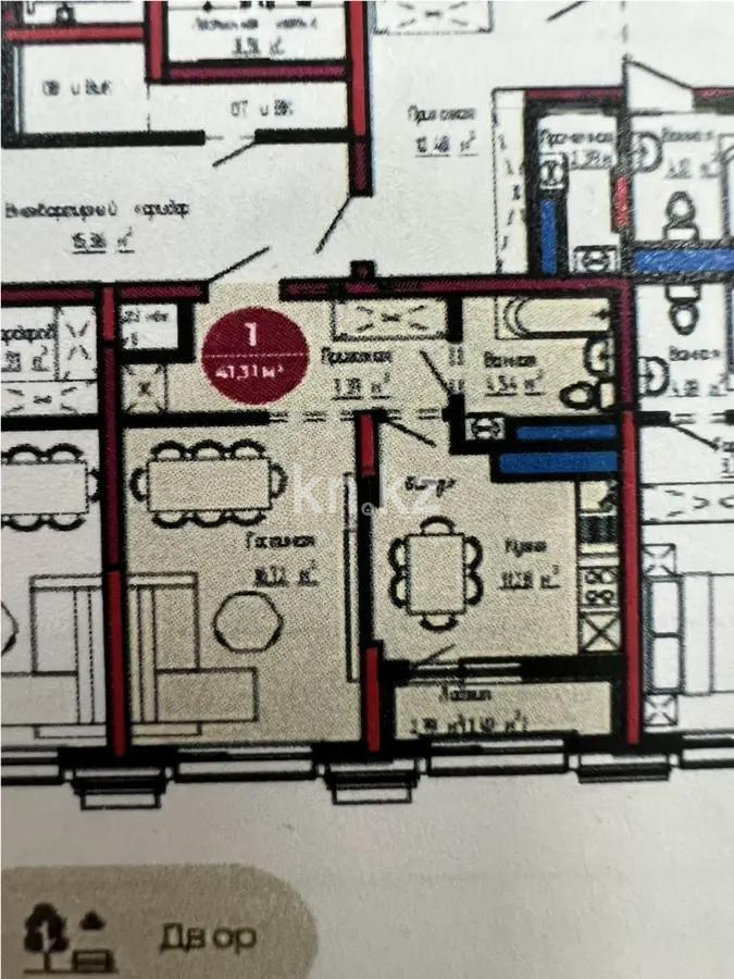 Продажа 1-комнатной квартиры, 41 м², ул. Шарля де Голля, дом  14 стр в Астане