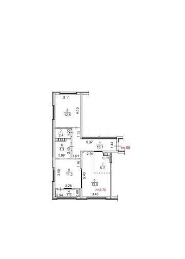 Продажа 2-комнатной квартиры, 61 м², мкр. Гажайып, дом  11/15а - Продажа  двухкомнатных квартир в новостройках Алматы фото 1 из 1