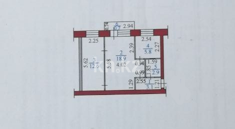 Продажа 2-комнатной квартиры, 44 м² - Продажа жилой и коммерческой недвижимости в Усть-Каменогорске фото 1 из 16