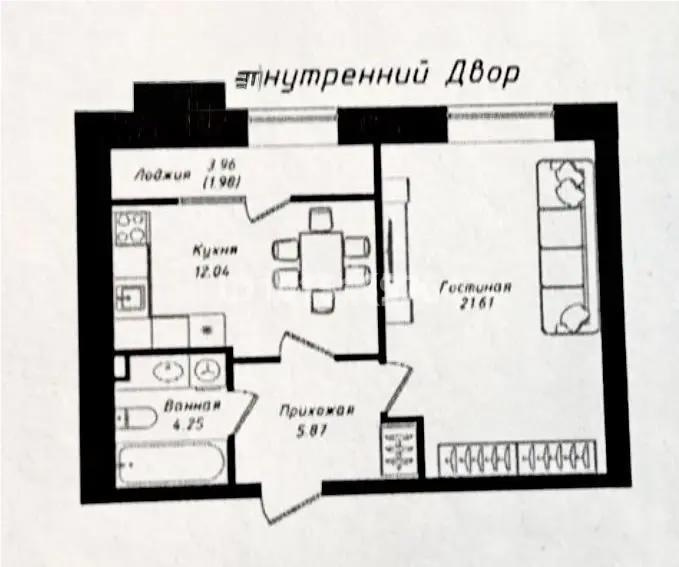 Продажа 1-комнатной квартиры, 46 м² - Продажа однокомнатных квартир в Астане - страница 3 фото 1 из 1