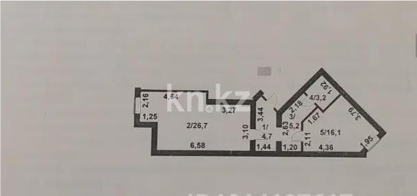 Продажа 2-комнатной квартиры, 55.9 м² - Продажа квартир в новостройках Астаны - страница 3 фото 5 из 5