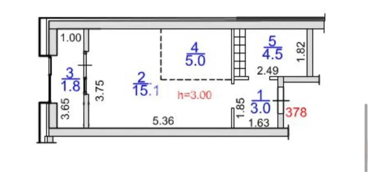 Продажа 1-комнатной квартиры, 31 м², ул. Ашимова, дом  1/5б - Продажа  однокомнатных квартир в Алматы без посредников с фото фото 1 из 1