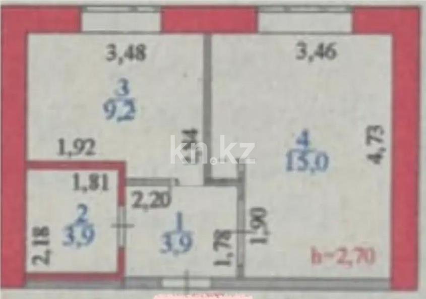 Продажа 1-комнатной квартиры, 32 м² - Продажа однокомнатных квартир в Астане фото 4 из 4