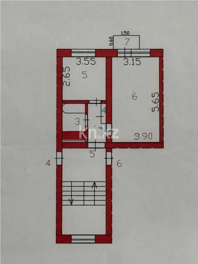 Продажа 1-комнатной квартиры, 37 м², ул. Ауэзова, дом  28 - Продажа  однокомнатных квартир в Абае фото 1 из 1