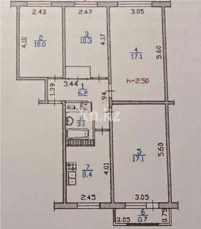 Продажа 4-комнатной квартиры, 74 м² в Алматы - фото 8