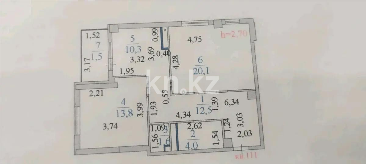 Продажа 2-комнатной квартиры, 64 м² в Астане - фото 4