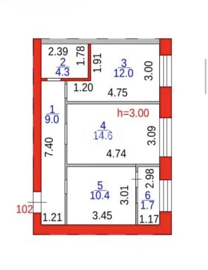 Продажа 2-комнатной квартиры, 52 м² в Караганде