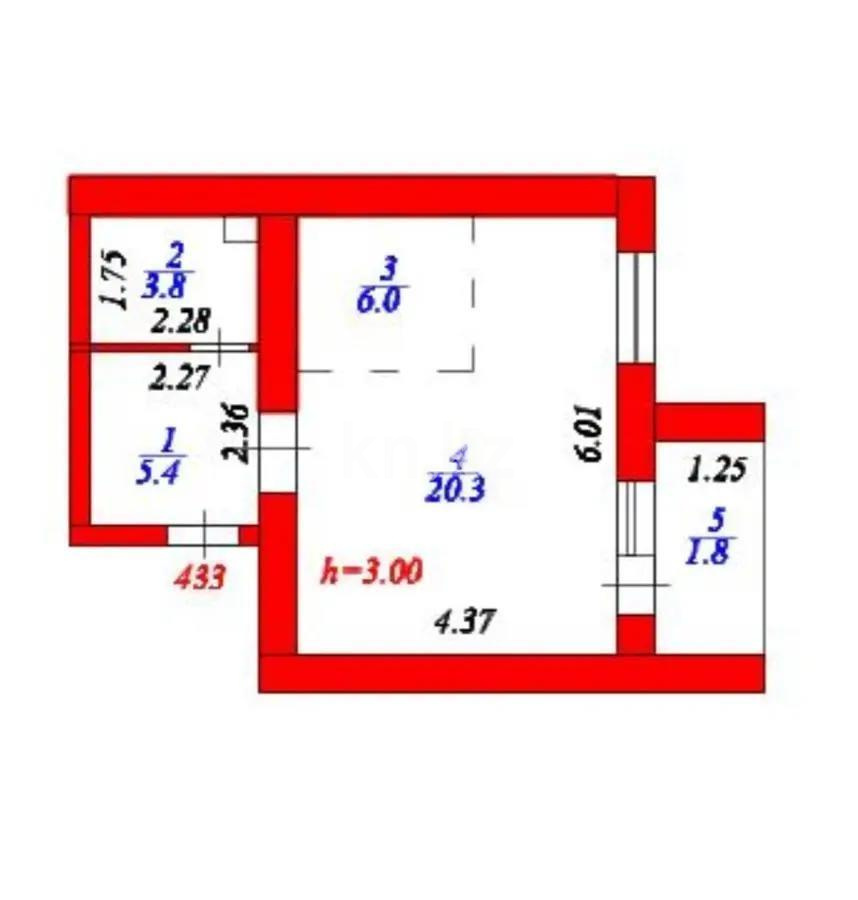 Продажа 1-комнатной квартиры, 37.3 м², ул. Бокейхана, дом  13 стр в Астане