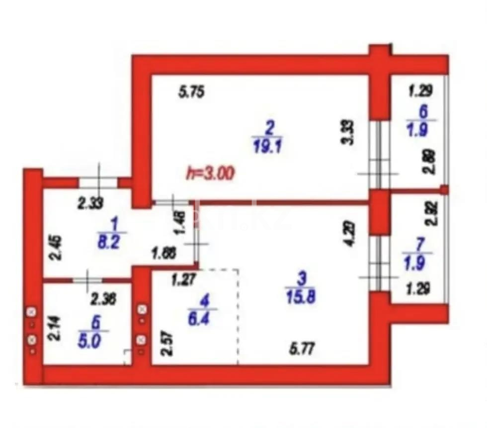 Продажа 2-комнатной квартиры, 58 м² - Продажа двухкомнатных квартир от собственников в Астане - страница 37 фото 1 из 1