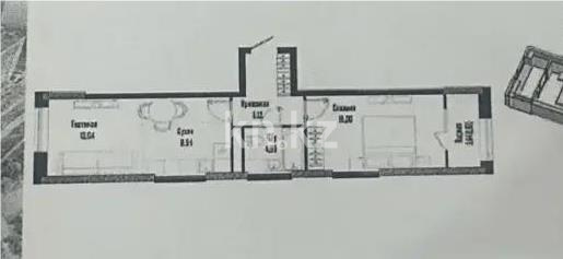 Продажа 2-комнатной квартиры, 48 м² в Астане