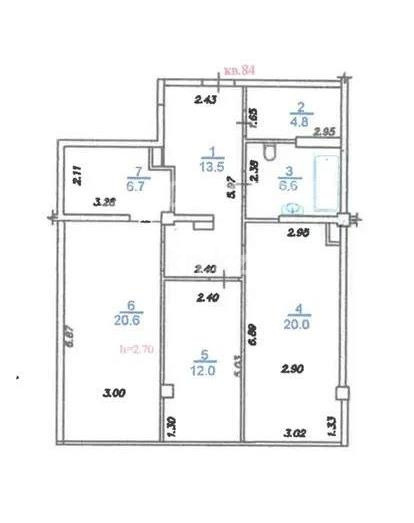 Продажа 3-комнатной квартиры, 84 м², ул. Толе би, дом  189/3 - Продажа квартир в новостройках Алматы фото 1 из 1