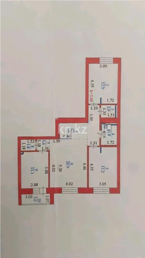 Продажа 3-комнатной квартиры, 79.1 м² в Астане - фото 4