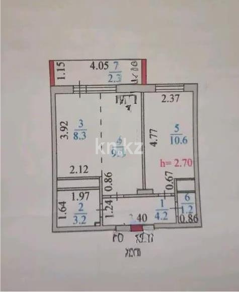 Продажа 1-комнатной квартиры, 38.8 м² - Продажа однокомнатных квартир от собственников в Астане - страница 63 фото 4 из 4