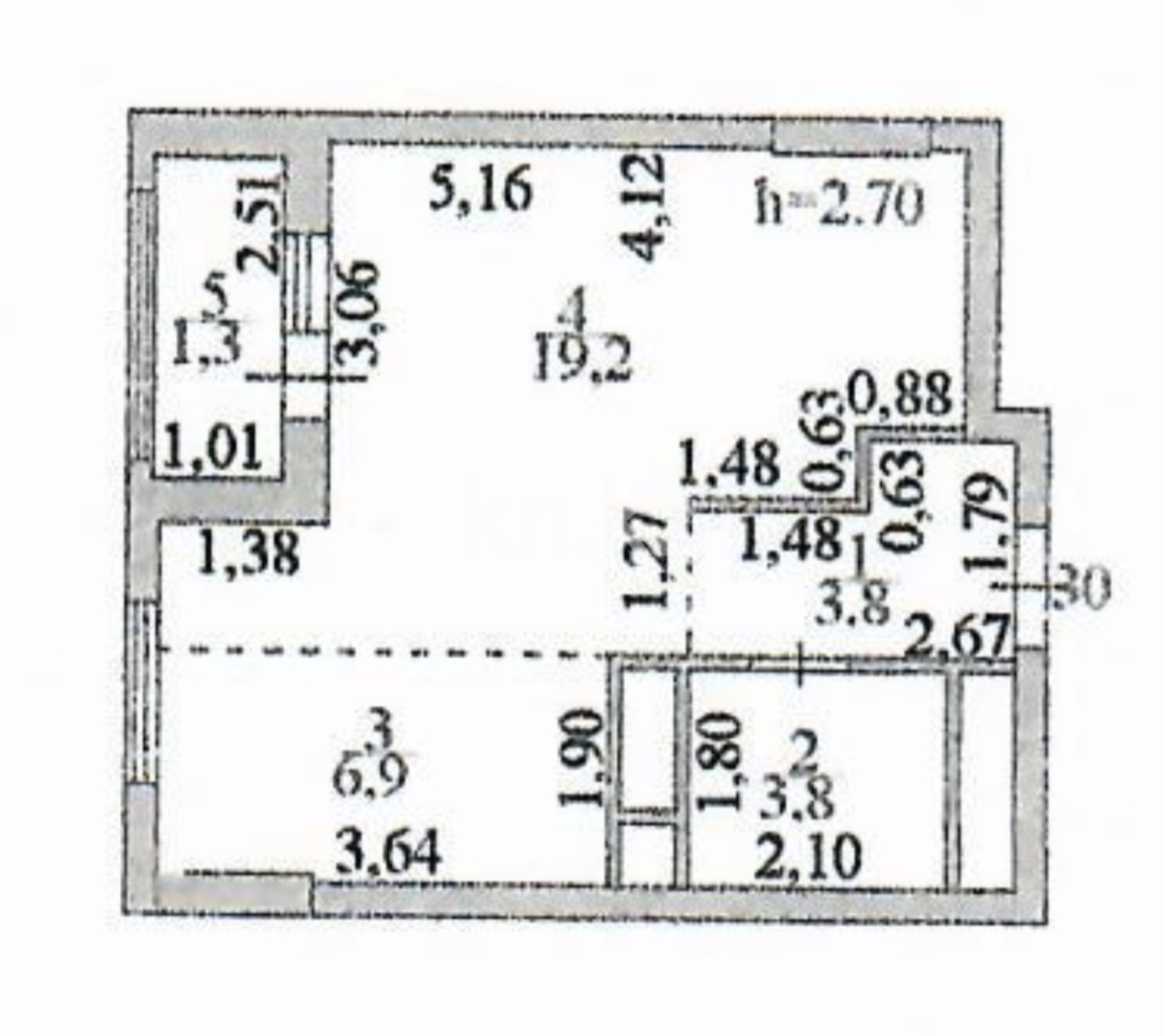 Продажа 1-комнатной квартиры, 35 м² в Астане - фото 22