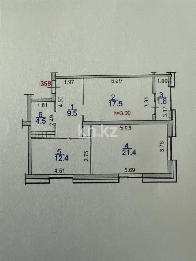 Продажа 2-комнатной квартиры, 66.9 м², ул. Ашимова, дом  1/5б - Продажа квартир в Алматы без посредников с фото фото 1 из 1