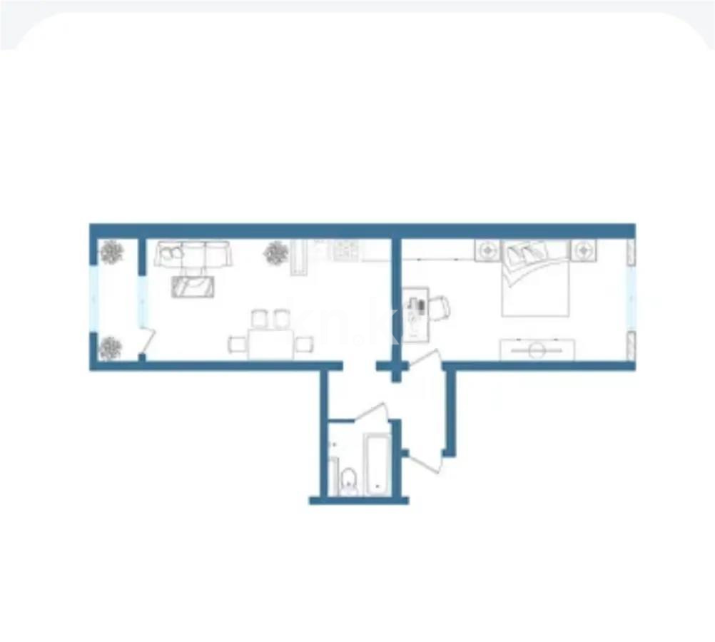 Продажа 2-комнатной квартиры, 68.5 м², ул. 24-я, дом  1/1б стр - Продажа  двухкомнатных, трехкомнатных квартир в Алматы фото 1 из 1