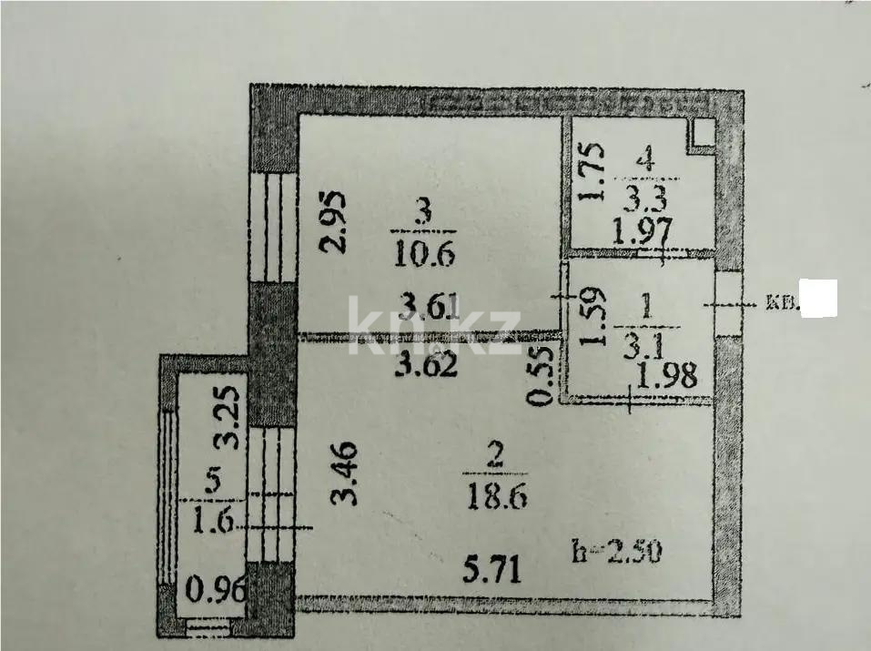 Продажа 1-комнатной квартиры, 37 м² - Недвижимость в Казахстане - страница 4 фото 5 из 5