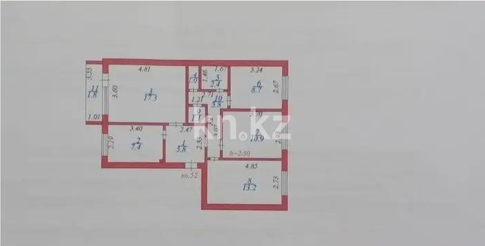 Продажа 4-комнатной квартиры, 75.4 м² - Продажа четырехкомнатных квартир в кирпичном доме в Казахстане - страница 4 фото 7 из 7