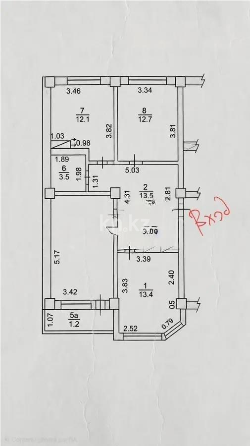 Продажа 3-комнатной квартиры, 75 м² - Продажа квартир в кирпичном доме в Алматы - страница 5 фото 5 из 5
