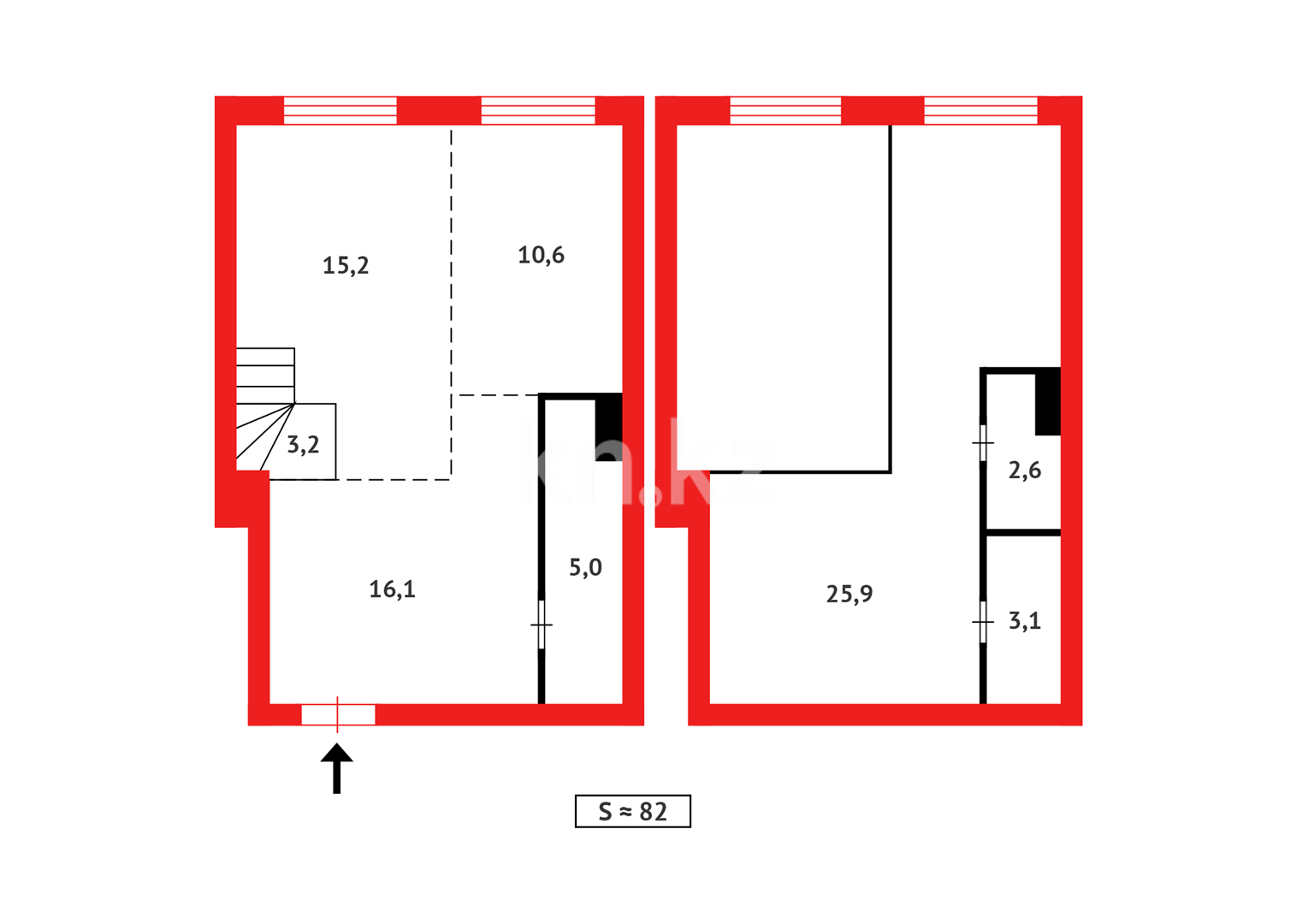 Продажа 2-комнатной квартиры, 81 м² в Караганде - фото 31