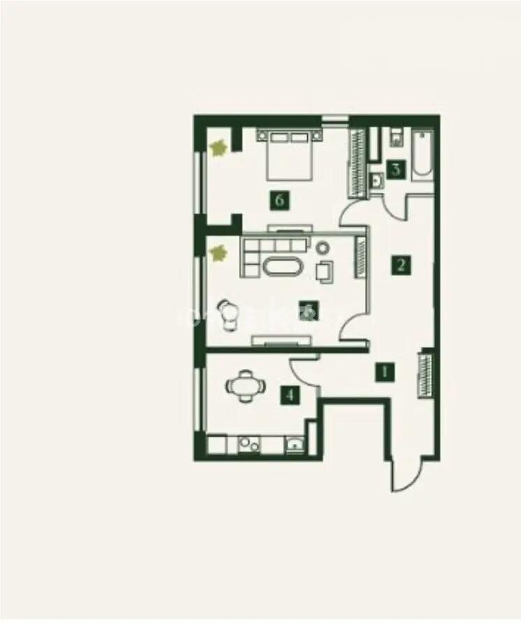 Продажа 2-комнатной квартиры, 75 м² в Алматы