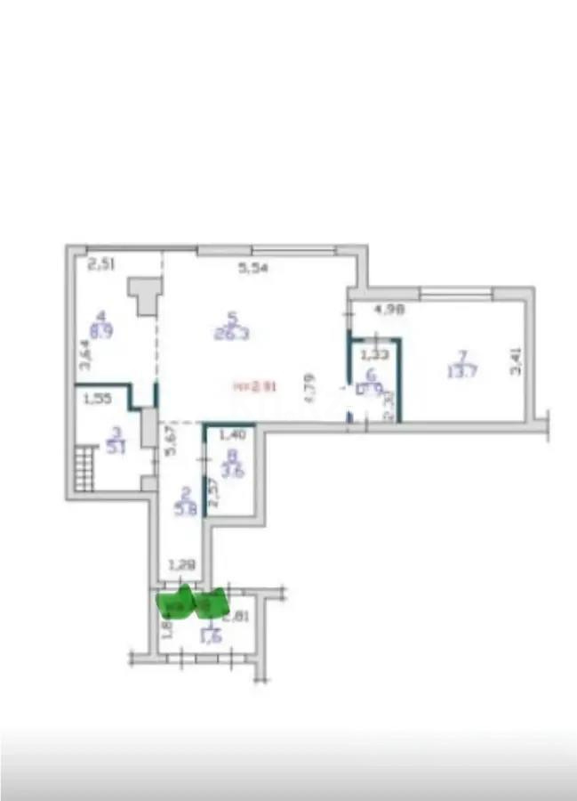 Продажа 2-комнатной квартиры, 68 м², пр. Аль-Фараби, дом  1а - Продажа квартир в Медеуском р-не Алматы фото 4 из 4