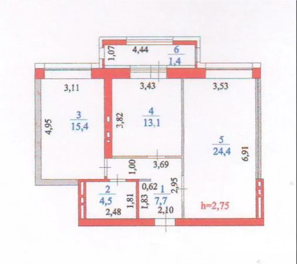 Продажа 2-комнатной квартиры, 66.5 м², ул. Анет баба, дом  5 в Астане - фото 4