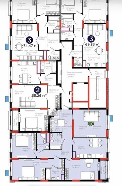 Продажа 4-комнатной квартиры, 122 м² в Астане