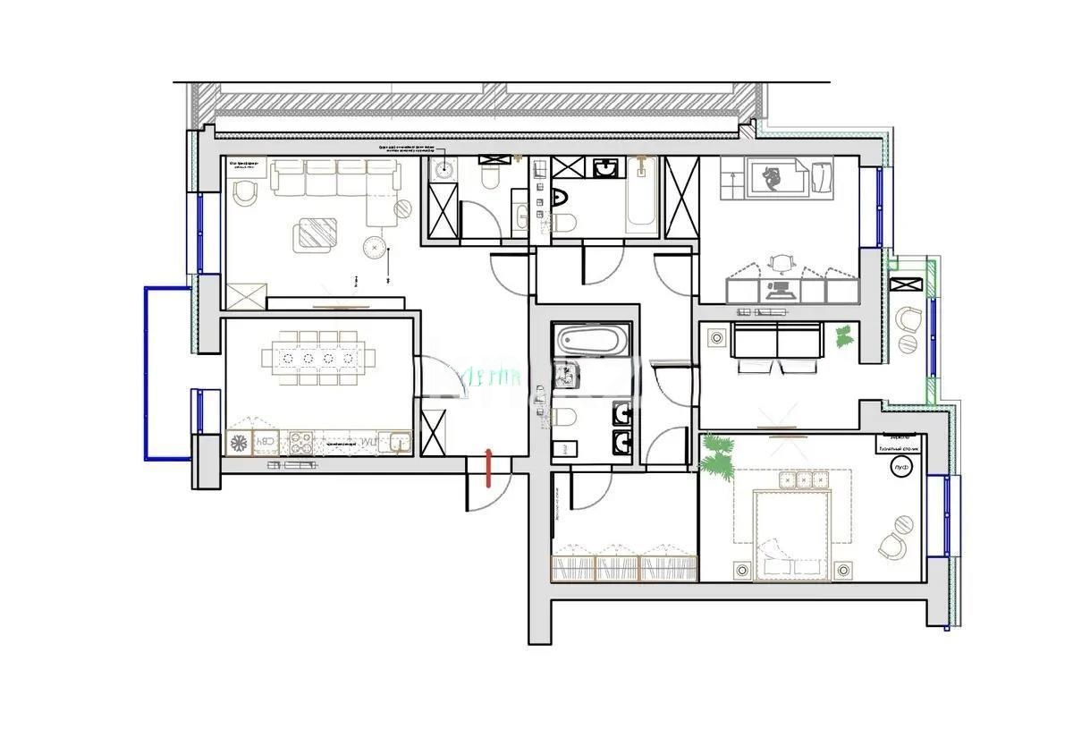 Продажа 4-комнатной квартиры, 110 м² в Астане