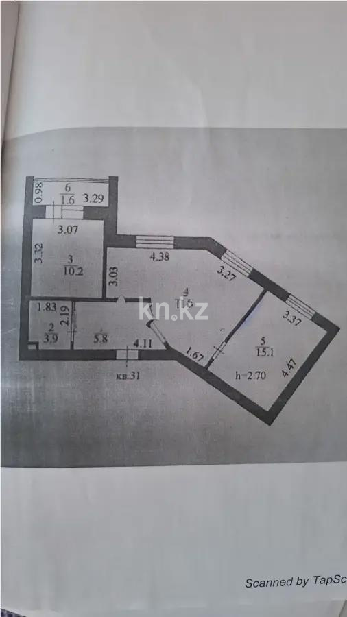 Продажа 2-комнатной квартиры, 60.7 м², ул. Шугыла, дом  17 - Продажа квартир в Астане фото 8 из 8