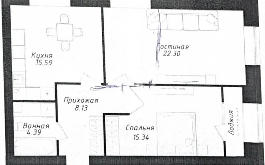 Продажа 2-комнатной квартиры, 67.41 м² - Продажа недвижимости в Астане - страница 31 фото 1 из 1