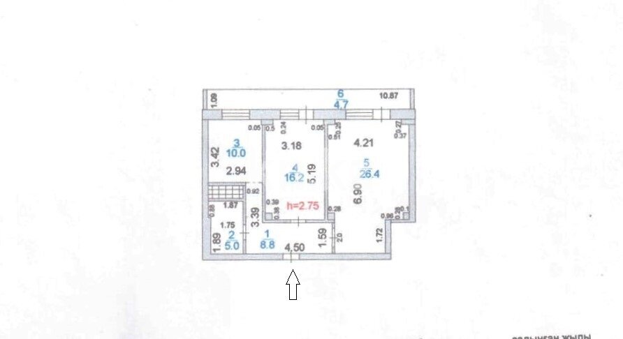 Продажа 2-комнатной квартиры, 71 м² в Караганде - фото 31