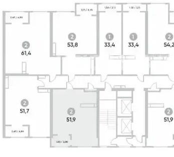 Продажа 2-комнатной квартиры, 51.9 м² в Алматы